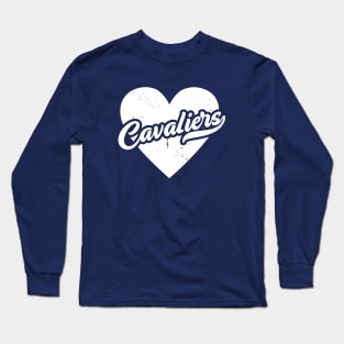 Vintage Cavaliers School Spirit // High School Football Mascot // Go Cavaliers Long Sleeve T-Shirt